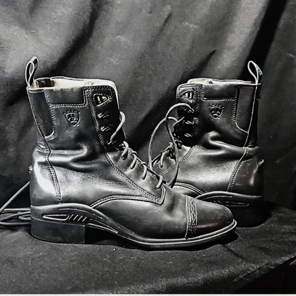 Ariat black leather ankle boots - Picture 3 of 4